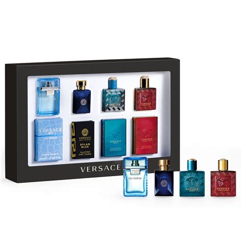 versace perfume set mens|Versace men's mini gift set.